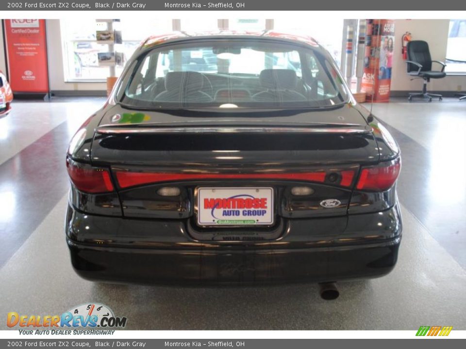 2002 Ford Escort ZX2 Coupe Black / Dark Gray Photo #6