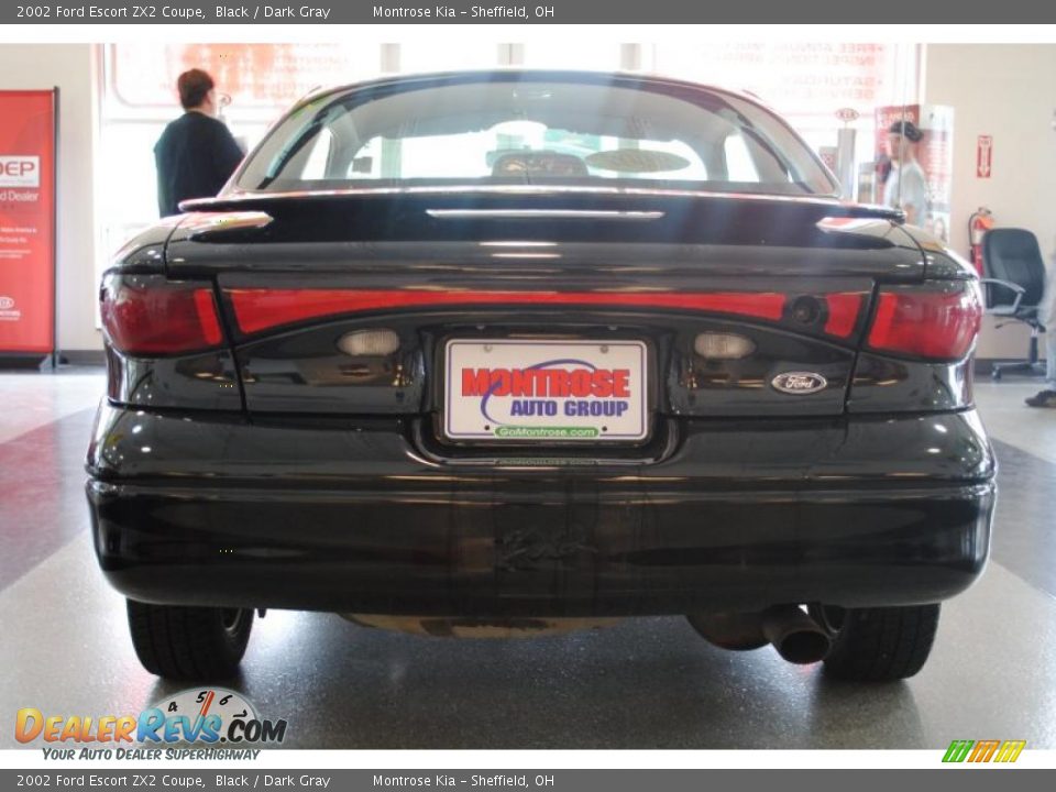 2002 Ford Escort ZX2 Coupe Black / Dark Gray Photo #7