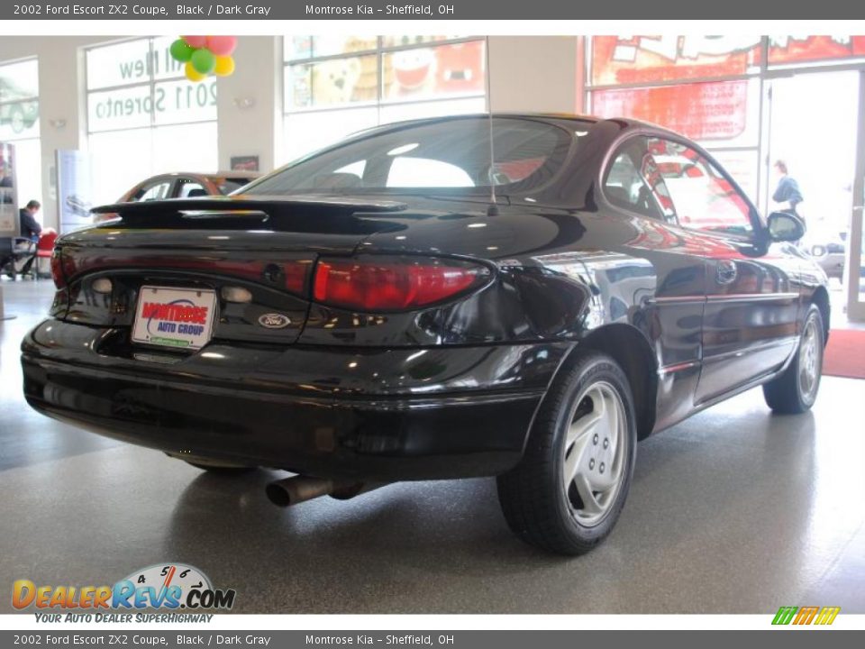2002 Ford Escort ZX2 Coupe Black / Dark Gray Photo #8