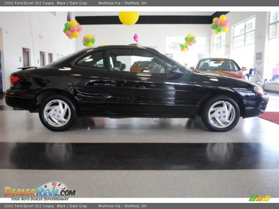 2002 Ford Escort ZX2 Coupe Black / Dark Gray Photo #9