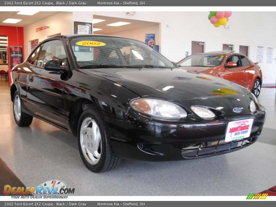 2002 Ford Escort ZX2 Coupe Black / Dark Gray Photo #10