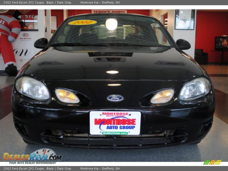 2002 Ford Escort ZX2 Coupe Black / Dark Gray Photo #12