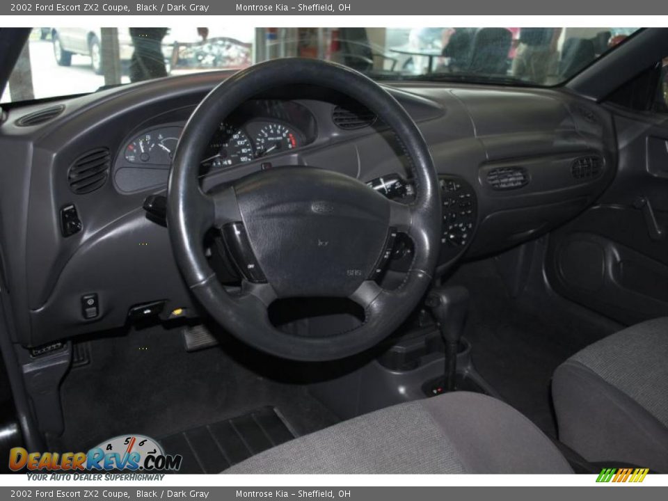 2002 Ford Escort ZX2 Coupe Black / Dark Gray Photo #13