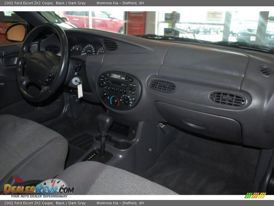 2002 Ford Escort ZX2 Coupe Black / Dark Gray Photo #14