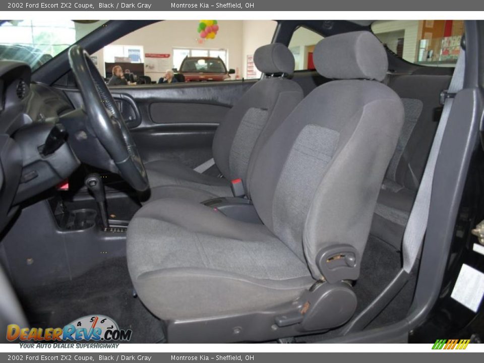 2002 Ford Escort ZX2 Coupe Black / Dark Gray Photo #15