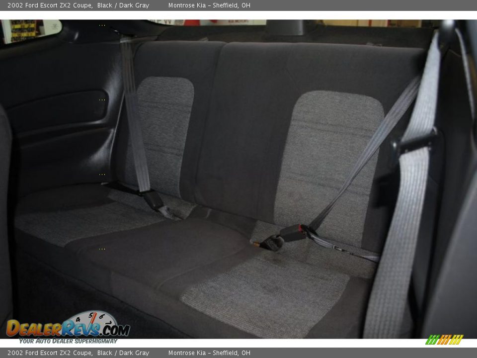 2002 Ford Escort ZX2 Coupe Black / Dark Gray Photo #16