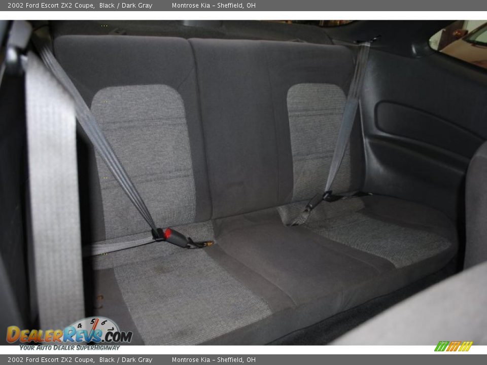 2002 Ford Escort ZX2 Coupe Black / Dark Gray Photo #17