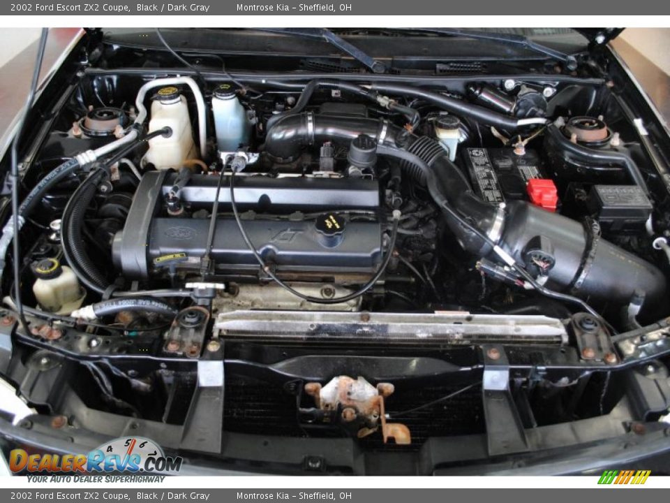 2002 Ford Escort ZX2 Coupe Black / Dark Gray Photo #20