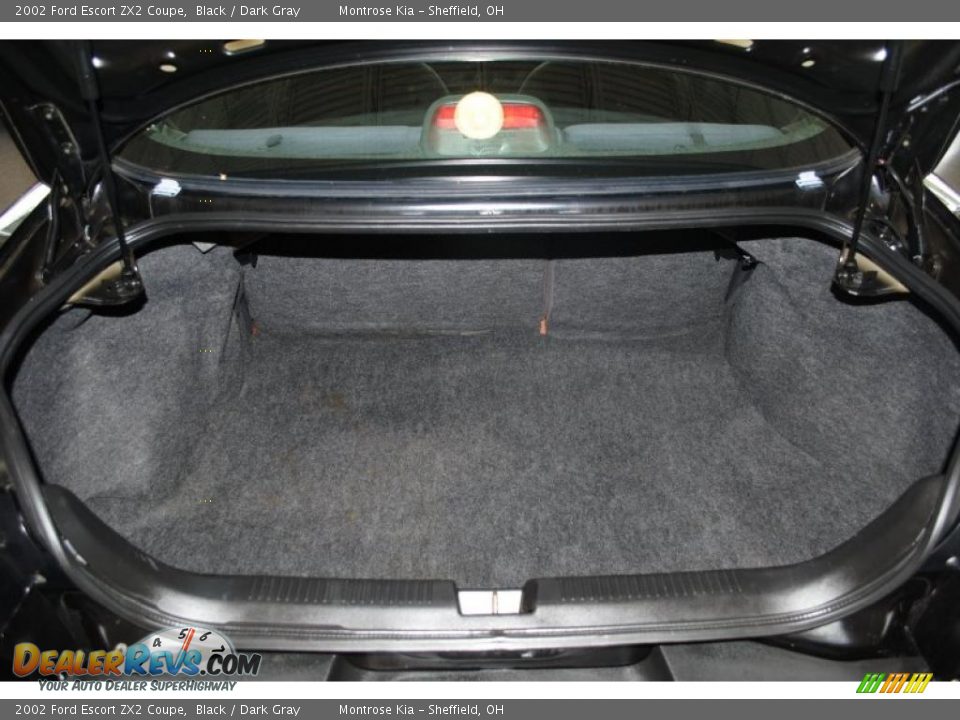 2002 Ford Escort ZX2 Coupe Black / Dark Gray Photo #22