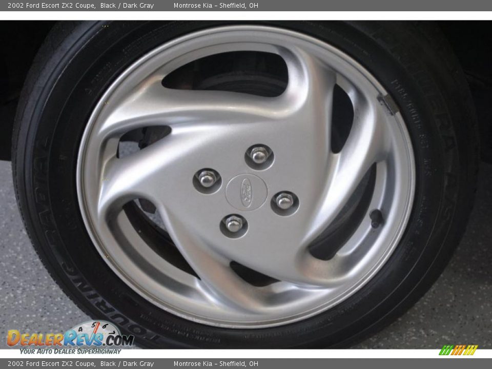 2002 Ford Escort ZX2 Coupe Black / Dark Gray Photo #25