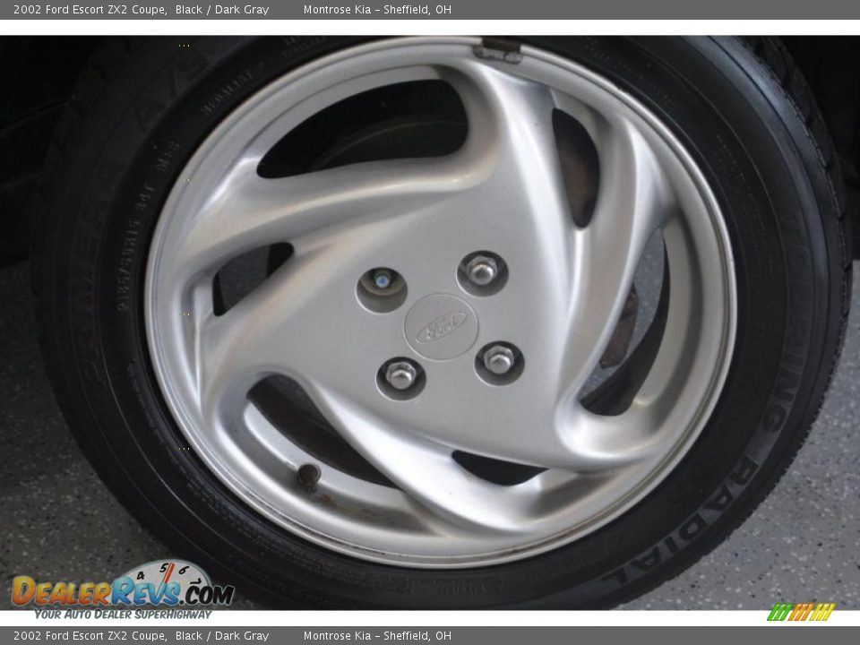 2002 Ford Escort ZX2 Coupe Black / Dark Gray Photo #26