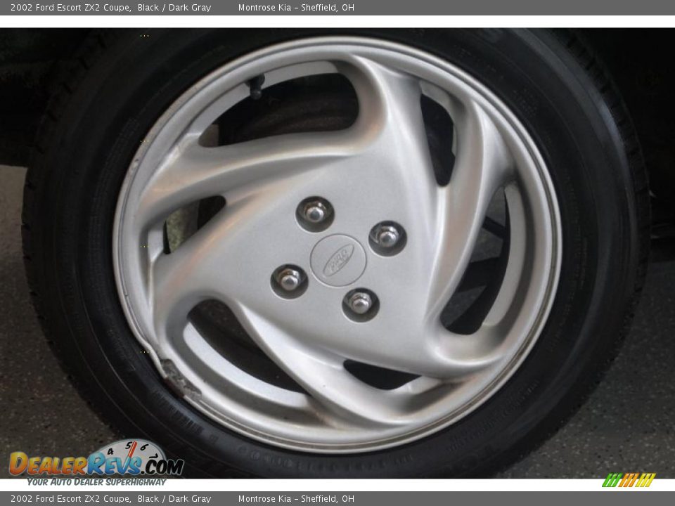 2002 Ford Escort ZX2 Coupe Black / Dark Gray Photo #27