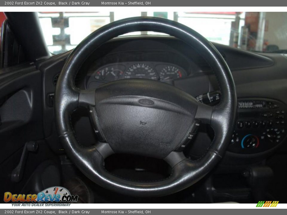 2002 Ford Escort ZX2 Coupe Black / Dark Gray Photo #30