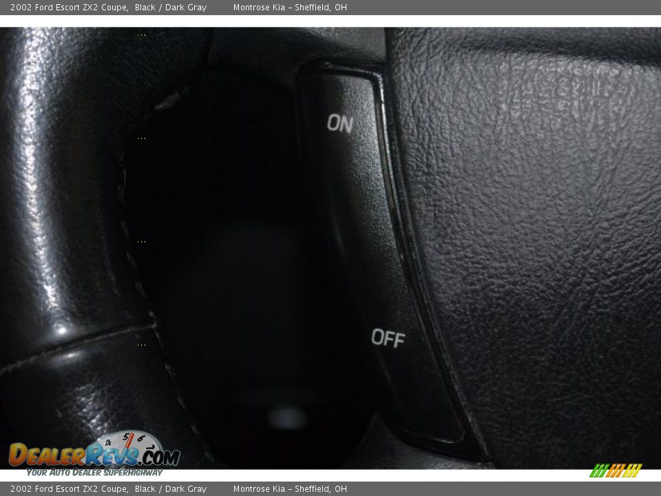 2002 Ford Escort ZX2 Coupe Black / Dark Gray Photo #31