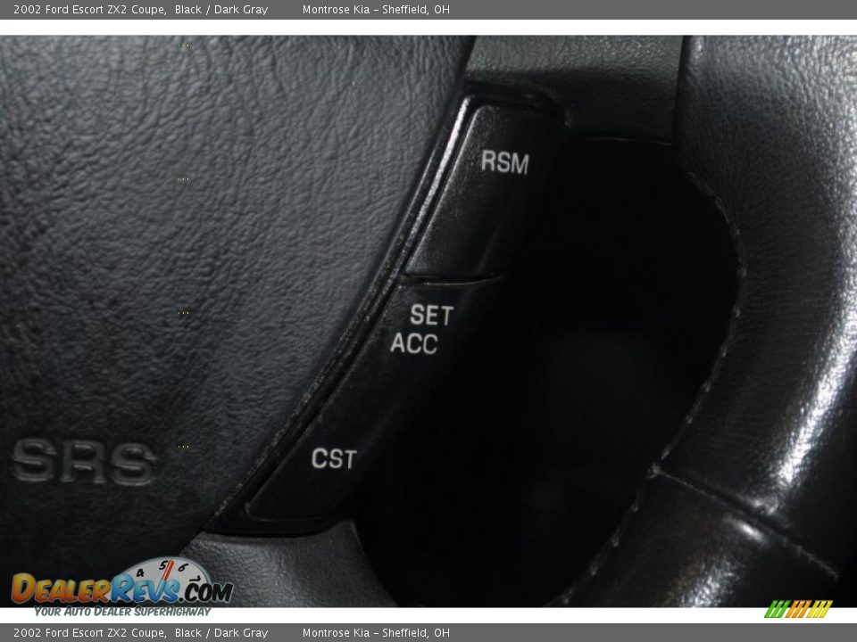 2002 Ford Escort ZX2 Coupe Black / Dark Gray Photo #32