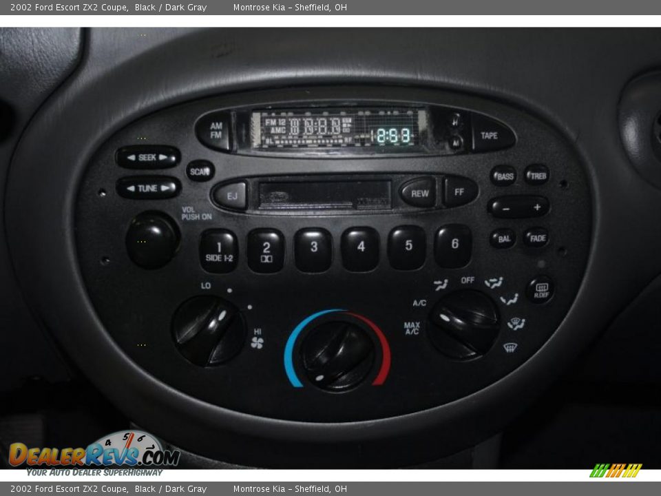 2002 Ford Escort ZX2 Coupe Black / Dark Gray Photo #35
