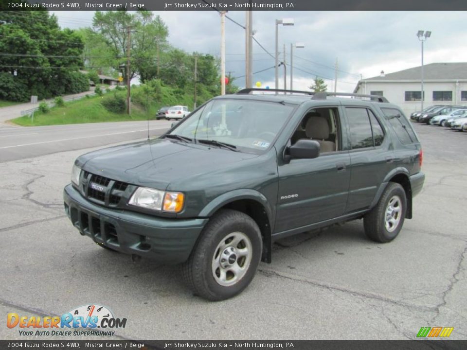 2004 Isuzu Rodeo S 4WD Mistral Green / Beige Photo #6