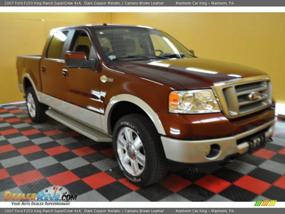 2007 Ford F150 King Ranch SuperCrew 4x4 Dark Copper Metallic / Castano Brown Leather Photo #1