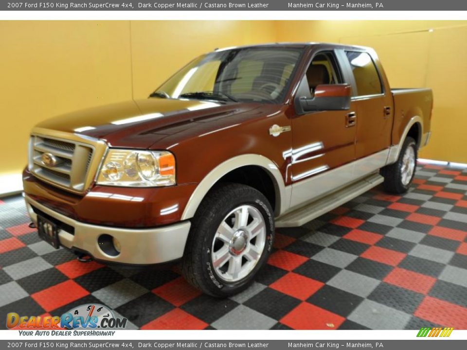 2007 Ford F150 King Ranch Supercrew 4x4 Dark Copper Metallic Castano Brown Leather Photo 3 5065