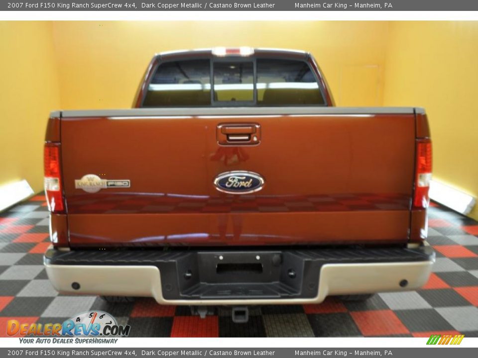 2007 Ford F150 King Ranch SuperCrew 4x4 Dark Copper Metallic / Castano Brown Leather Photo #5