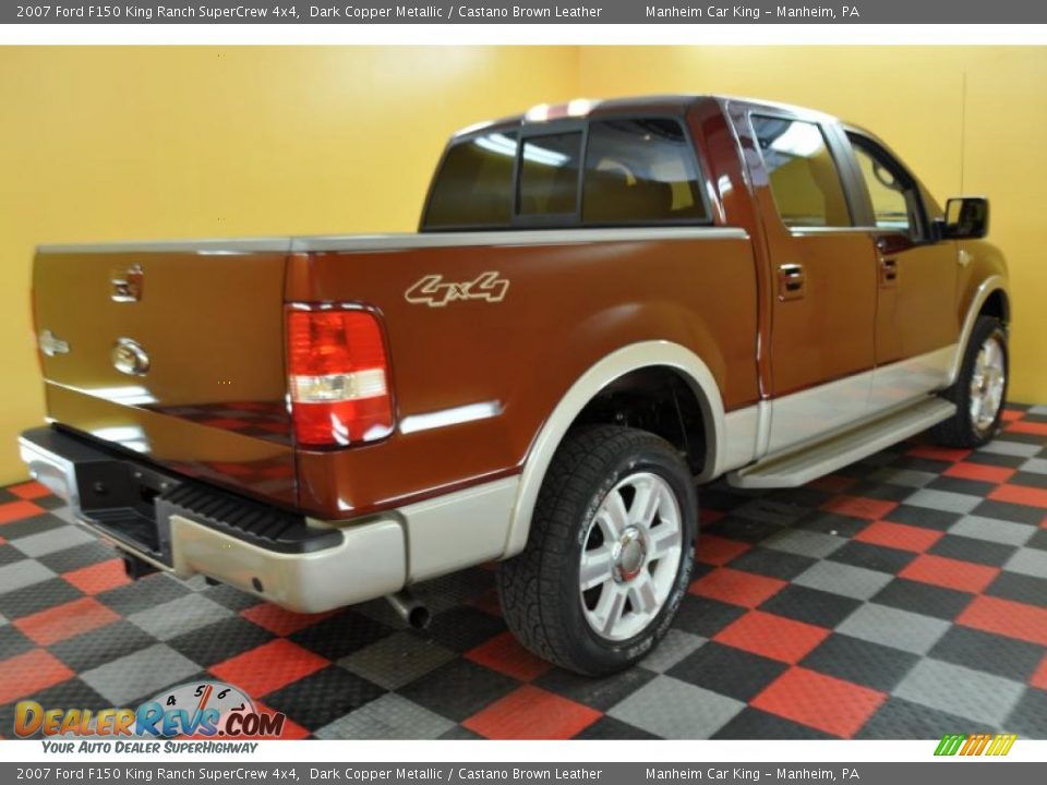 2007 Ford F150 King Ranch SuperCrew 4x4 Dark Copper Metallic / Castano Brown Leather Photo #6