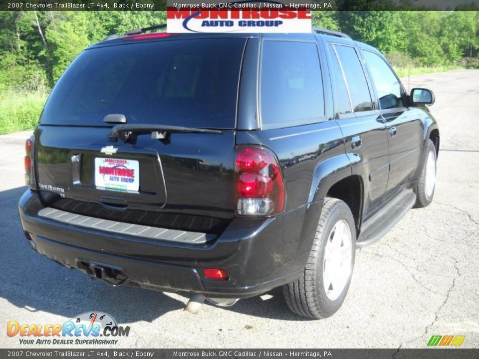 2007 Chevrolet TrailBlazer LT 4x4 Black / Ebony Photo #3