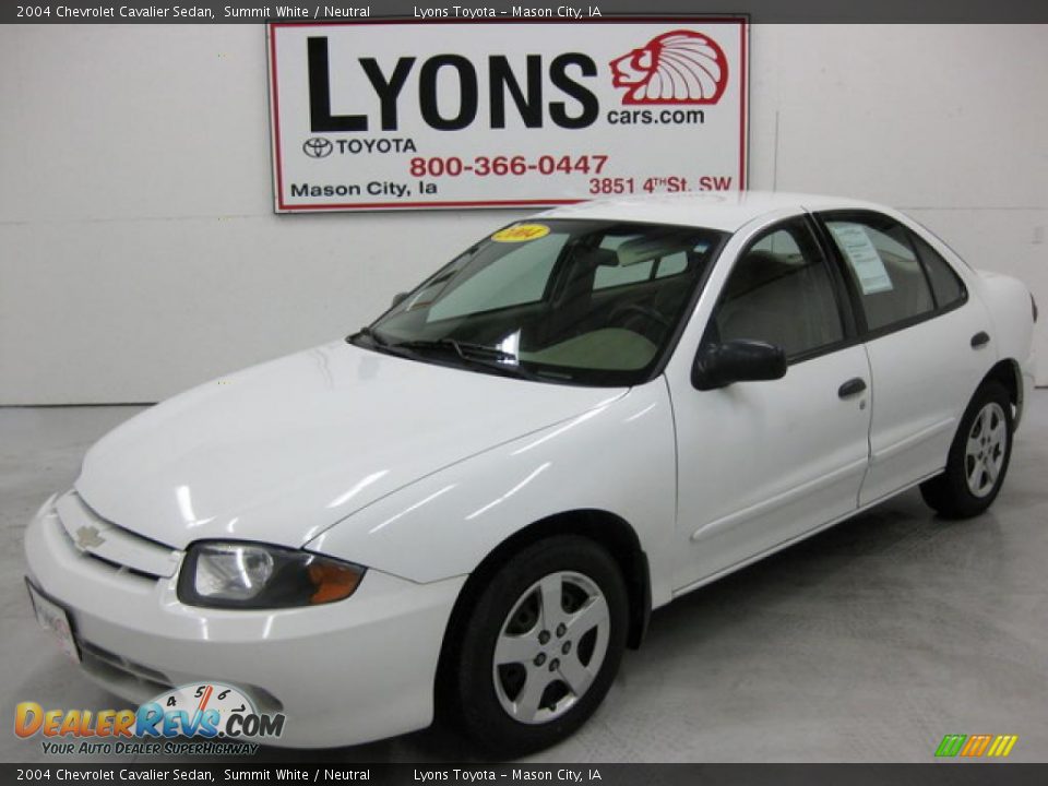 2004 Chevrolet Cavalier Sedan Summit White / Neutral Photo #1