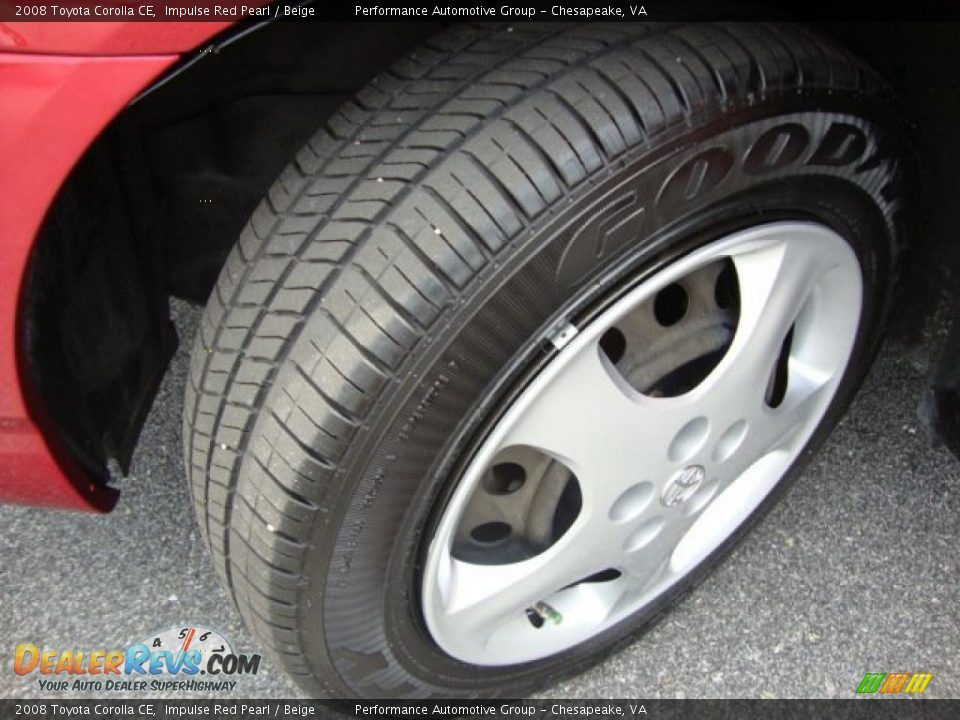 2008 Toyota Corolla CE Impulse Red Pearl / Beige Photo #18
