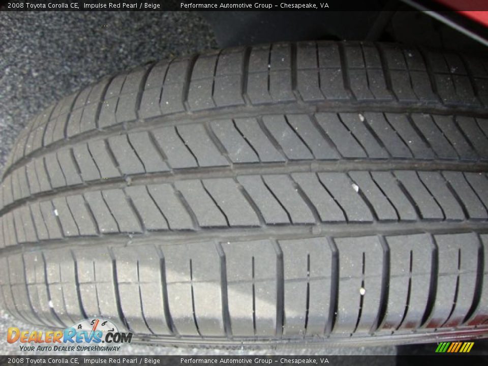 2008 Toyota Corolla CE Impulse Red Pearl / Beige Photo #19