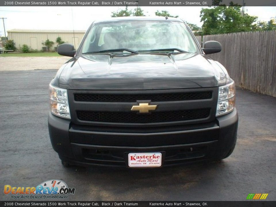 2008 Chevrolet Silverado 1500 Work Truck Regular Cab Black / Dark Titanium Photo #2