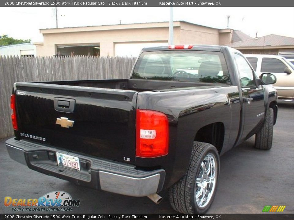 2008 Chevrolet Silverado 1500 Work Truck Regular Cab Black / Dark Titanium Photo #4