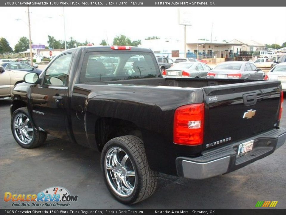 2008 Chevrolet Silverado 1500 Work Truck Regular Cab Black / Dark Titanium Photo #6