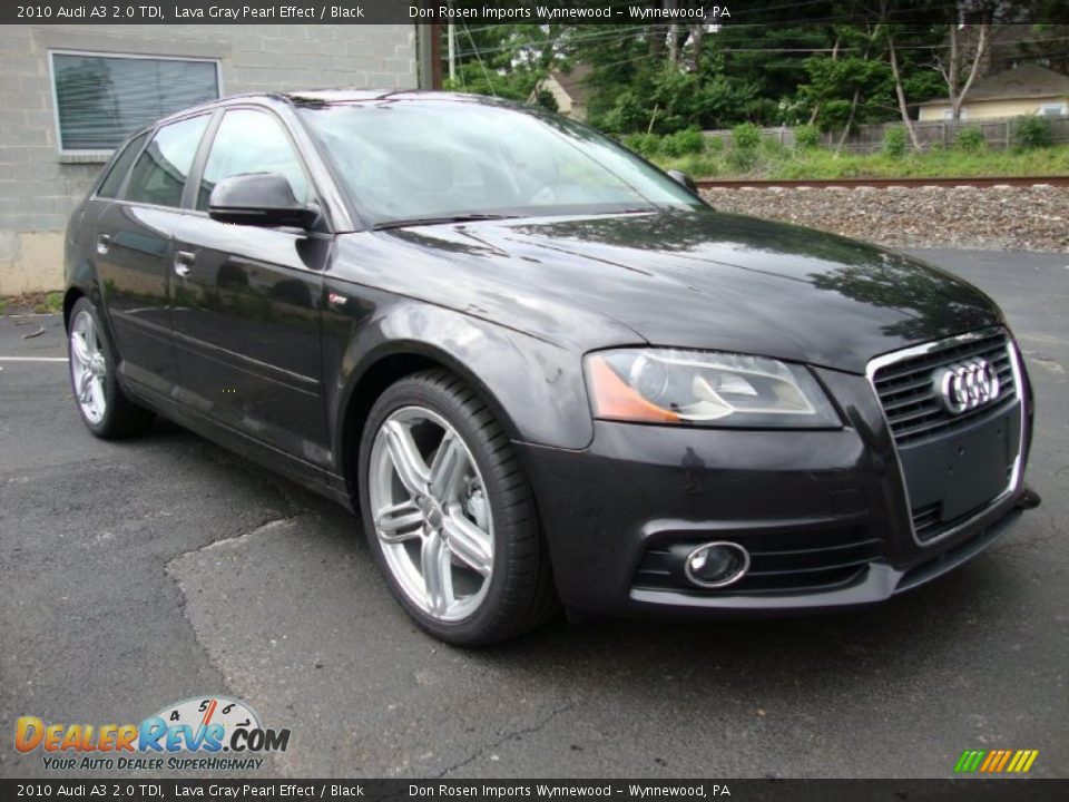 2010 Audi A3 2.0 TDI Lava Gray Pearl Effect / Black Photo #5