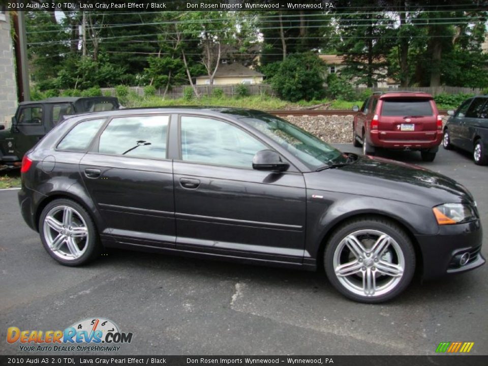2010 Audi A3 2.0 TDI Lava Gray Pearl Effect / Black Photo #6