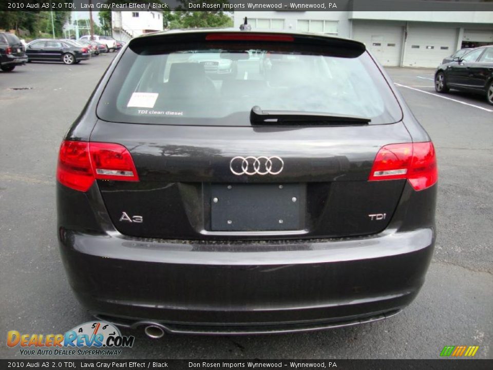 2010 Audi A3 2.0 TDI Lava Gray Pearl Effect / Black Photo #8