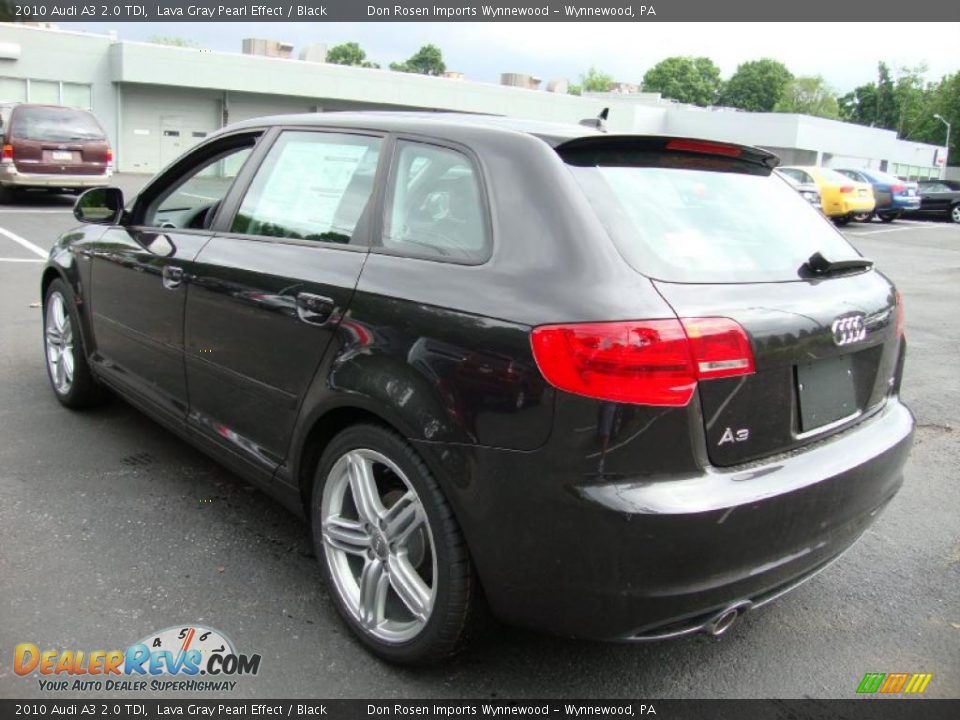 2010 Audi A3 2.0 TDI Lava Gray Pearl Effect / Black Photo #9