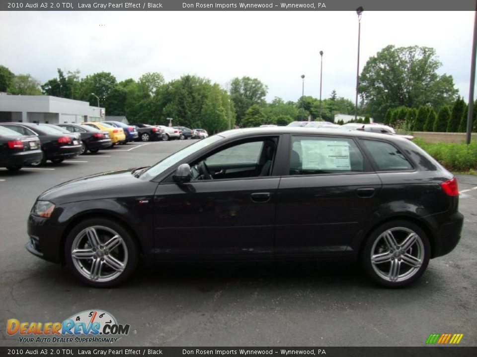 2010 Audi A3 2.0 TDI Lava Gray Pearl Effect / Black Photo #10