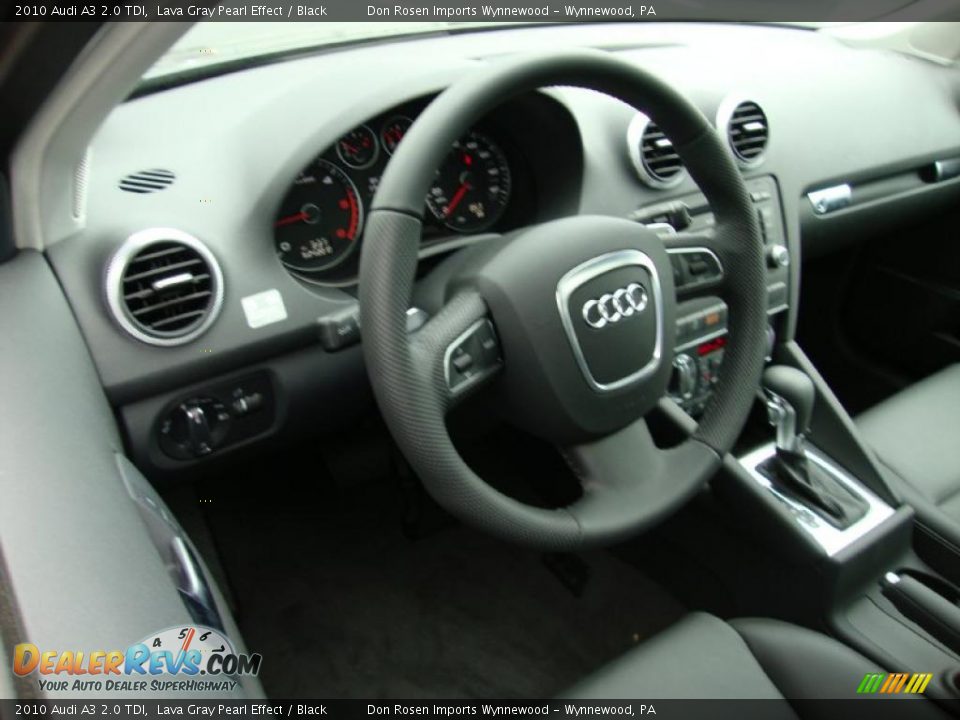2010 Audi A3 2.0 TDI Lava Gray Pearl Effect / Black Photo #11
