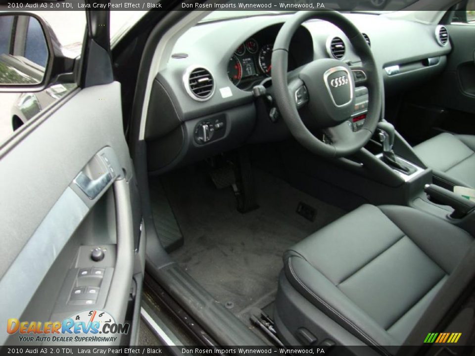 2010 Audi A3 2.0 TDI Lava Gray Pearl Effect / Black Photo #12