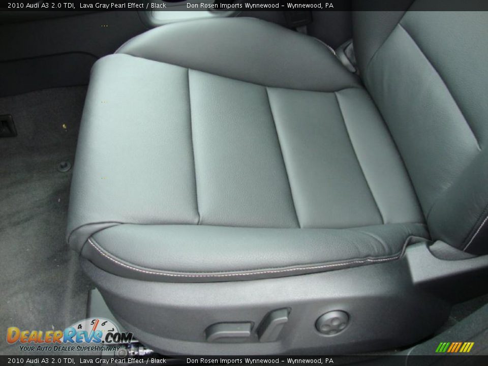 2010 Audi A3 2.0 TDI Lava Gray Pearl Effect / Black Photo #15