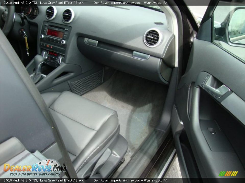2010 Audi A3 2.0 TDI Lava Gray Pearl Effect / Black Photo #16