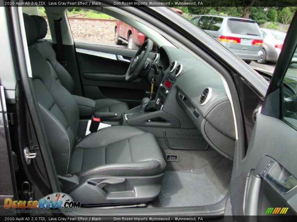 2010 Audi A3 2.0 TDI Lava Gray Pearl Effect / Black Photo #18