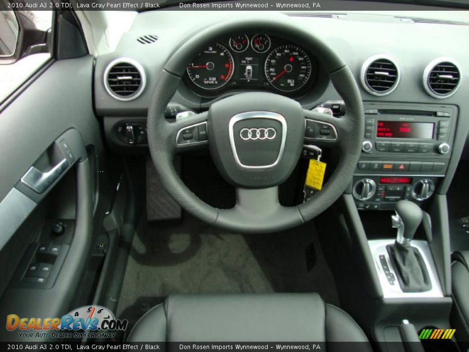 2010 Audi A3 2.0 TDI Lava Gray Pearl Effect / Black Photo #25