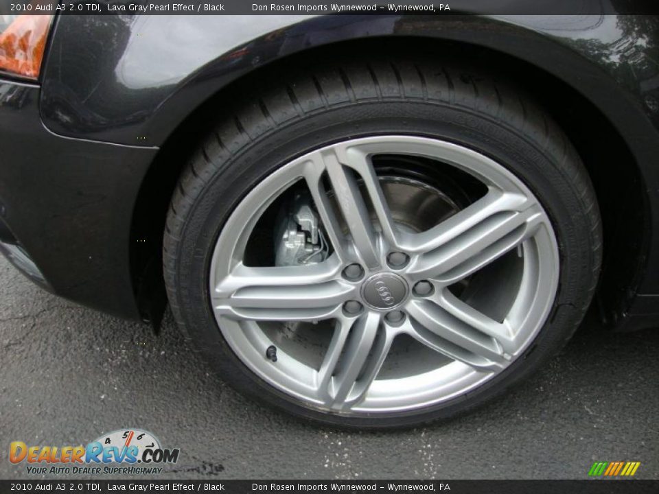 2010 Audi A3 2.0 TDI Lava Gray Pearl Effect / Black Photo #26