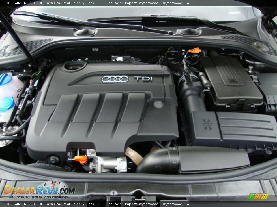 2010 Audi A3 2.0 TDI Lava Gray Pearl Effect / Black Photo #28