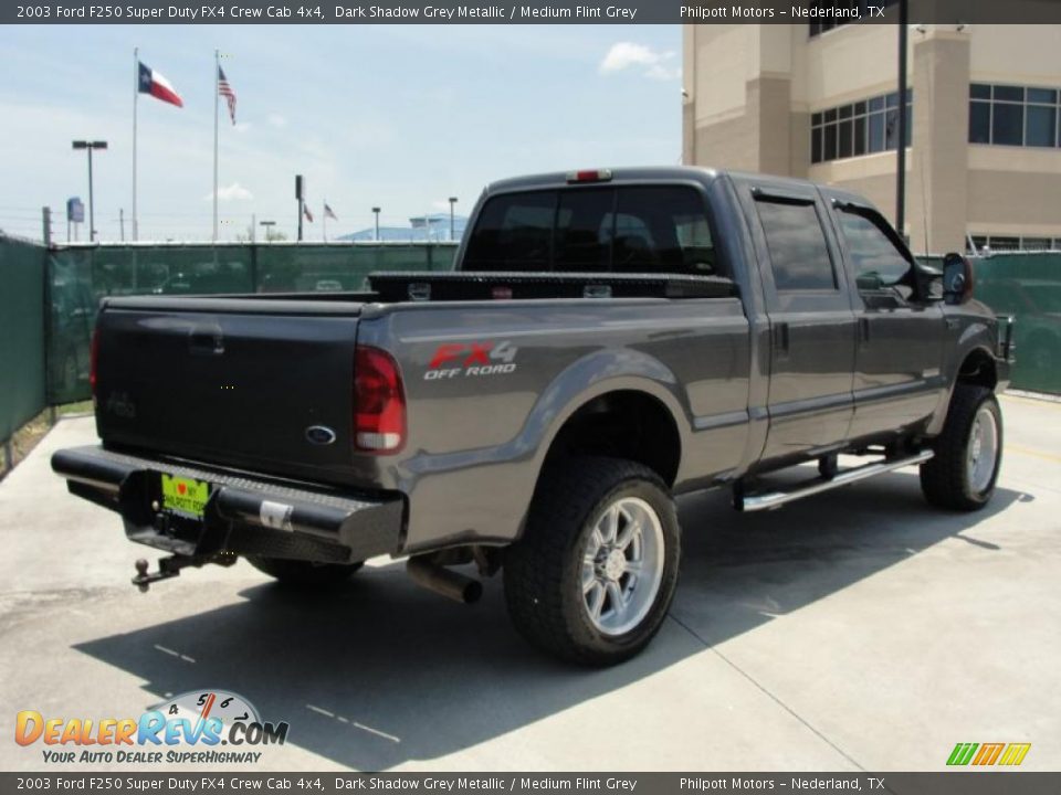 2003 Ford F250 Super Duty FX4 Crew Cab 4x4 Dark Shadow Grey Metallic / Medium Flint Grey Photo #3