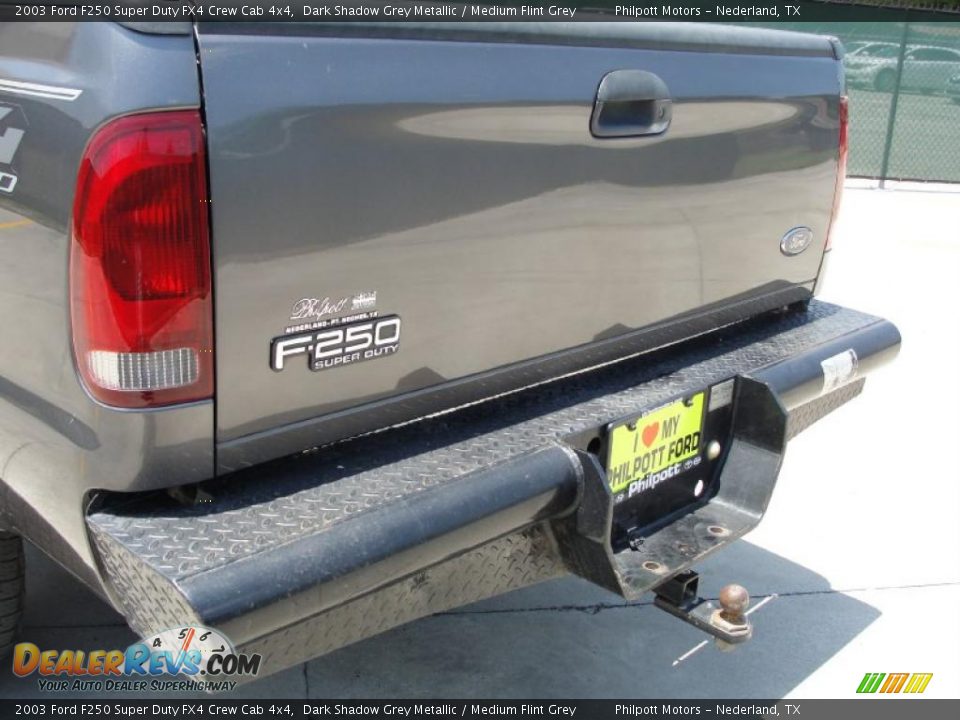 2003 Ford F250 Super Duty FX4 Crew Cab 4x4 Dark Shadow Grey Metallic / Medium Flint Grey Photo #24