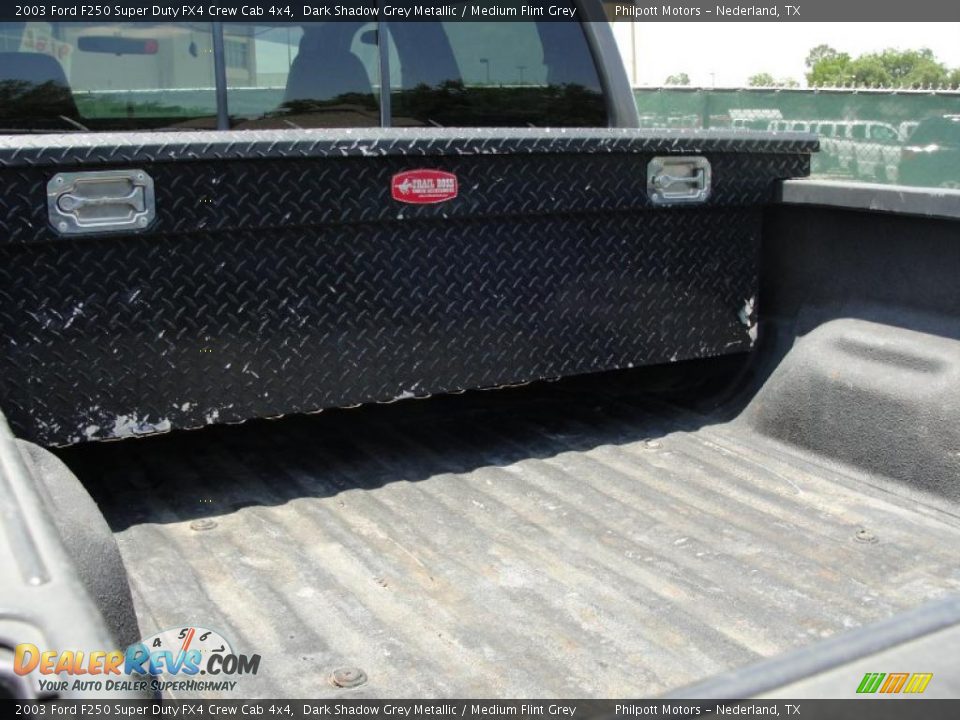 2003 Ford F250 Super Duty FX4 Crew Cab 4x4 Dark Shadow Grey Metallic / Medium Flint Grey Photo #25