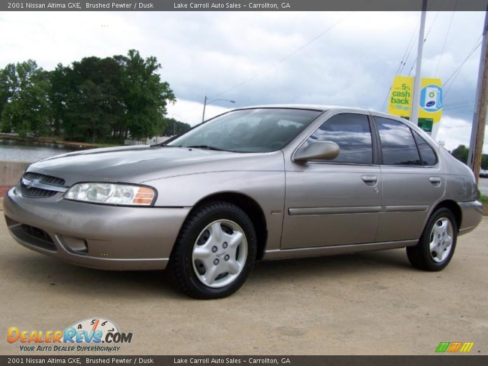 2001 Nissan Altima GXE Brushed Pewter / Dusk Photo #2