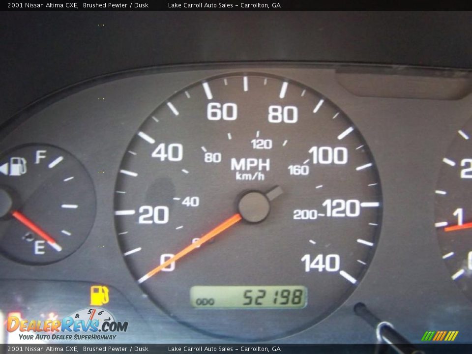 2001 Nissan Altima GXE Brushed Pewter / Dusk Photo #9